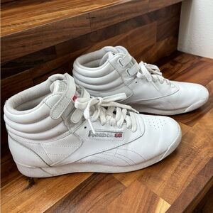 White Reebok sneakers